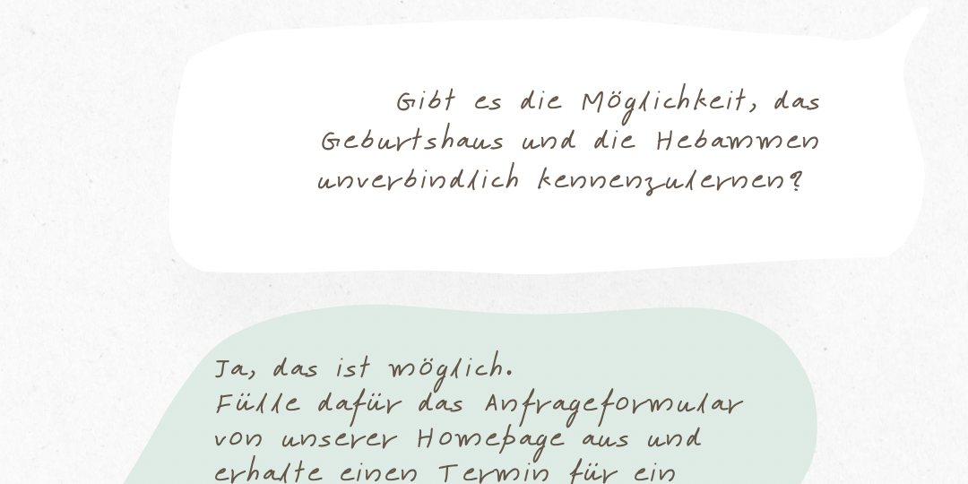 Besichtigung Geburtshaus