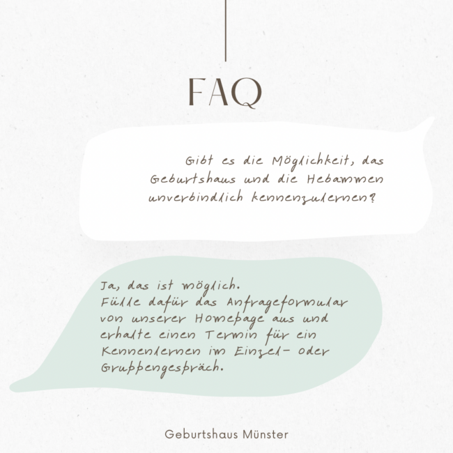 Besichtigung Geburtshaus